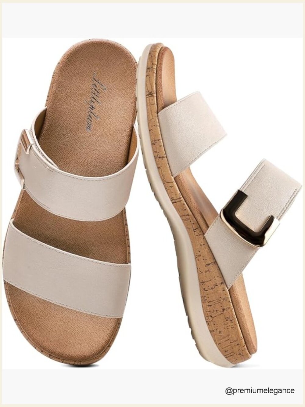 Women Slides Sandals Arch Support Open Toe Slip On Cushion Slippers Comfortable